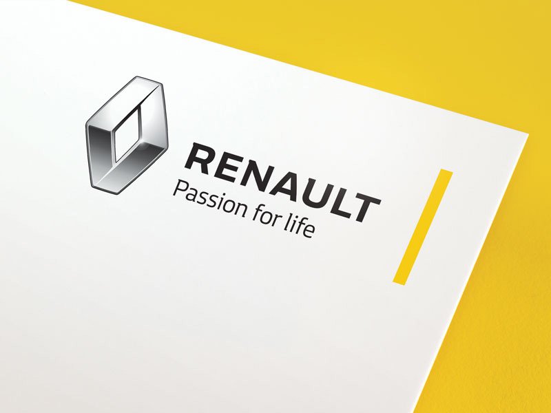 Renault yeni kurumsal kimlik detayı